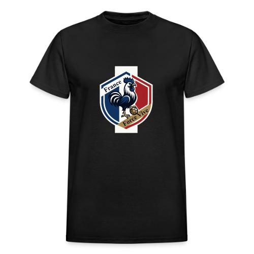 France Rooster T-Shirt, Bleu-Blanc-Rouge gift - Heavyweight Unisex T-Shirt by Gildan