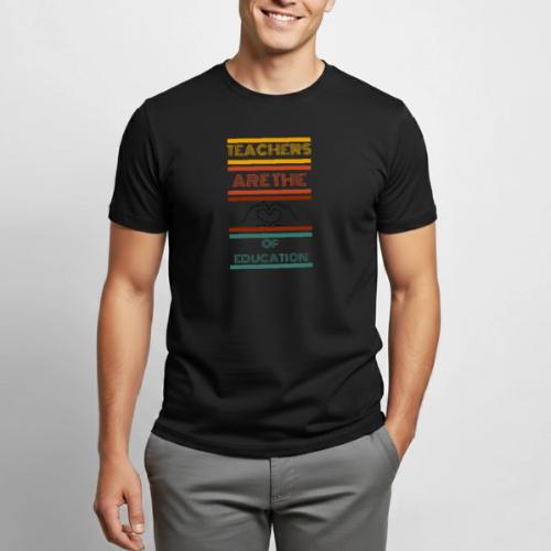 teachers are the heart of education - Heavyweight Unisex T-Shirt by Gildan