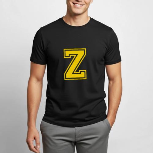 Letter Z – Capital Athletic Alphabet Monogram - Heavyweight Unisex T-Shirt by Gildan