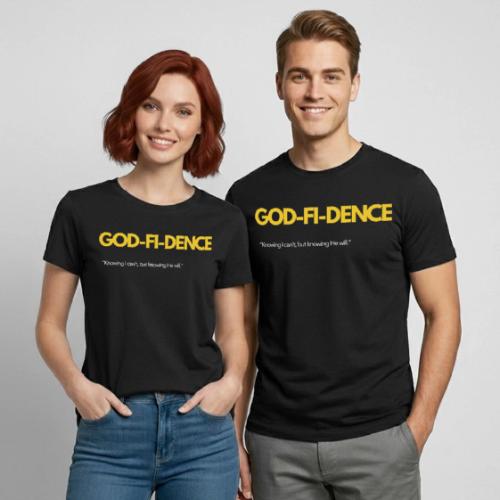 GOD-FI-DENCE - Heavyweight Unisex T-Shirt by Gildan