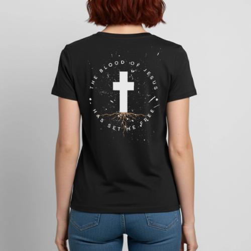 THE BLOOD OF JESUS HAS SET ME FREE - Heavyweight Unisex T-Shirt by Gildan
