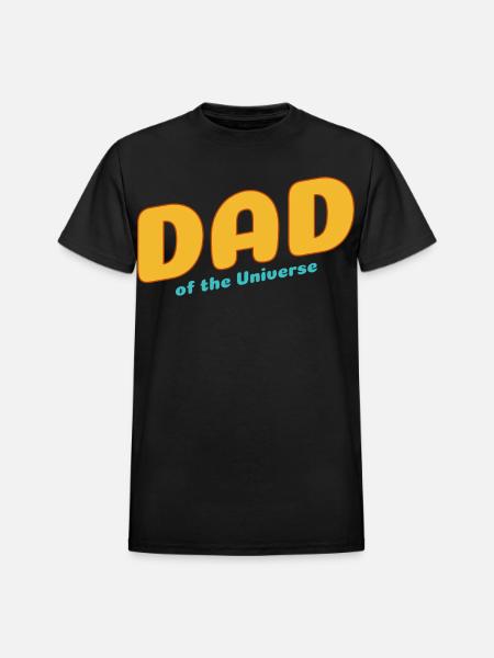 Dad of the Universe - Heavyweight Unisex T-Shirt by Gildan - black
