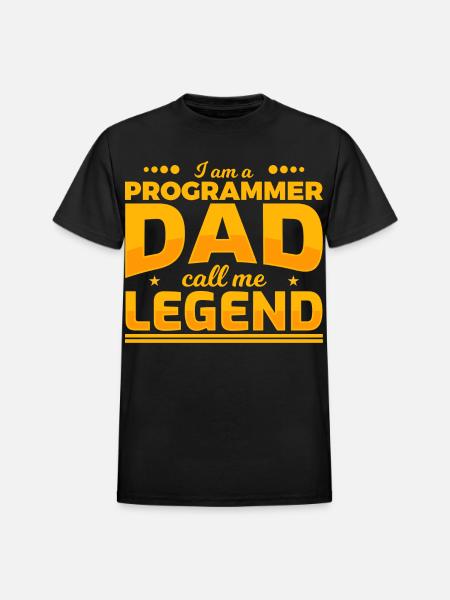 Programmer Father - Heavyweight Unisex T-Shirt by Gildan - black