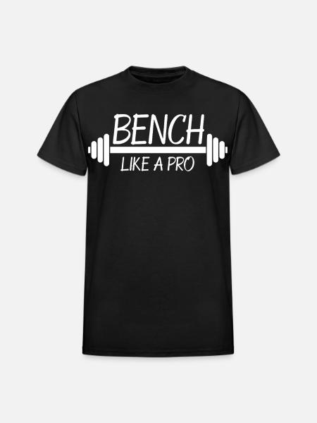 Bench Like A Pro - Heavyweight Unisex T-Shirt by Gildan - black