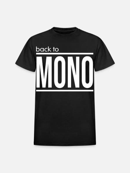 Back To Mono - Heavyweight Unisex T-Shirt by Gildan - black
