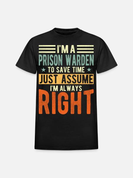 Prison Warden - Heavyweight Unisex T-Shirt by Gildan - black