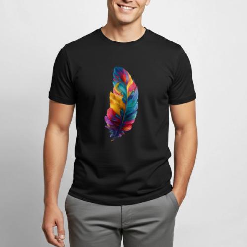 Spectrum Feather Flow - Heavyweight Unisex T-Shirt by Gildan