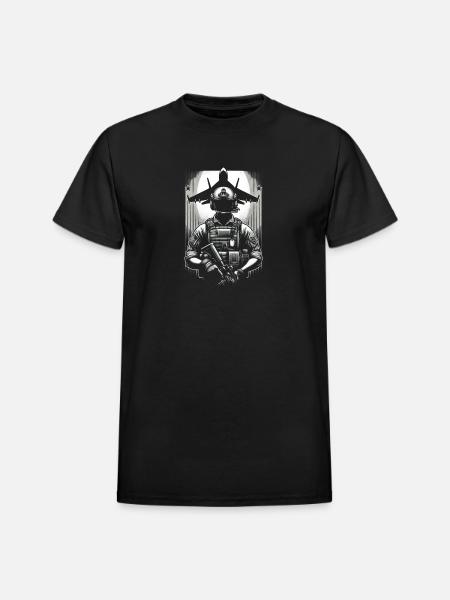 Guardian of the Skies - Heavyweight Unisex T-Shirt by Gildan - black
