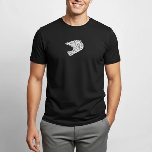 Floral Helmet - Heavyweight Unisex T-Shirt by Gildan