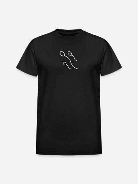 Sperm Cells - Heavyweight Unisex T-Shirt by Gildan - black