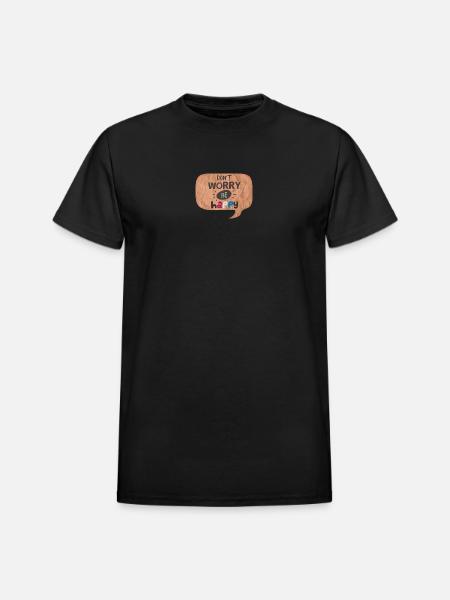Happy thoughts - Heavyweight Unisex T-Shirt by Gildan - black