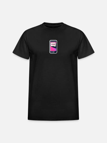 Chat bubble - Heavyweight Unisex T-Shirt by Gildan - black