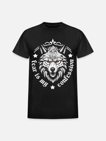 Fear - Heavyweight Unisex T-Shirt by Gildan - black
