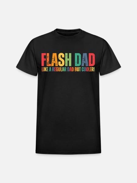 Bouldering Flash Dad Boulderer - Heavyweight Unisex T-Shirt by Gildan - black