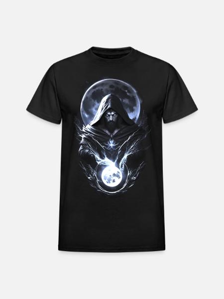 Moon wizard - Heavyweight Unisex T-Shirt by Gildan - black