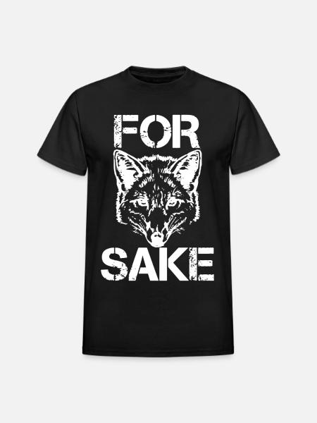 For Fox Sake - Heavyweight Unisex T-Shirt by Gildan - black