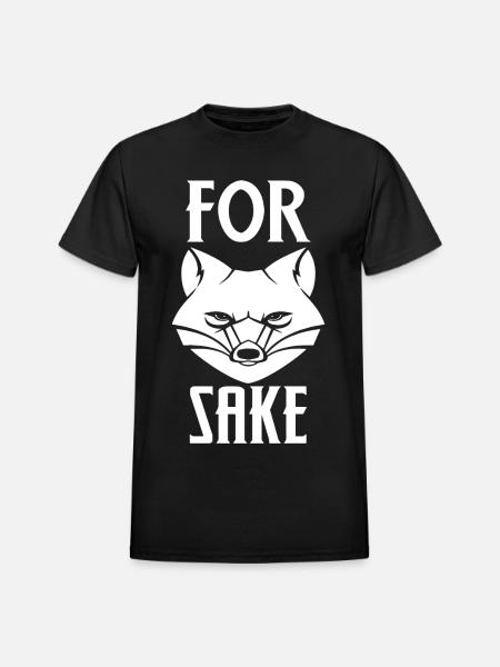 For Fox Sake - Heavyweight Unisex T-Shirt by Gildan - black
