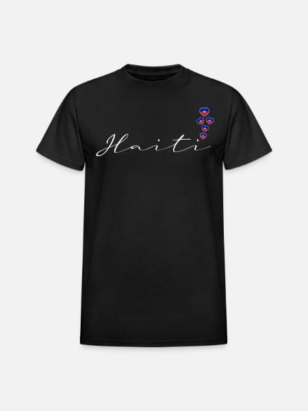 Haiti - Heavyweight Unisex T-Shirt by Gildan - black