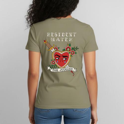 Resident Hater White Font - Heavyweight Unisex T-Shirt by Gildan