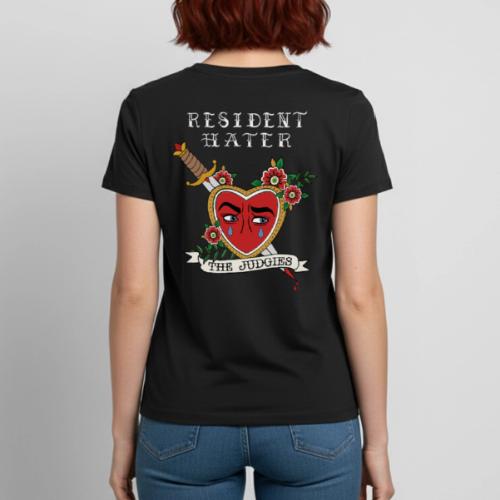Resident Hater White Font - Heavyweight Unisex T-Shirt by Gildan