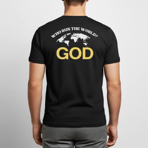 WRTW? (WHO RUN THE WORLD?) - Heavyweight Unisex T-Shirt by Gildan