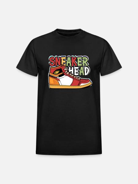 Sneaker Head - Heavyweight Unisex T-Shirt by Gildan - black