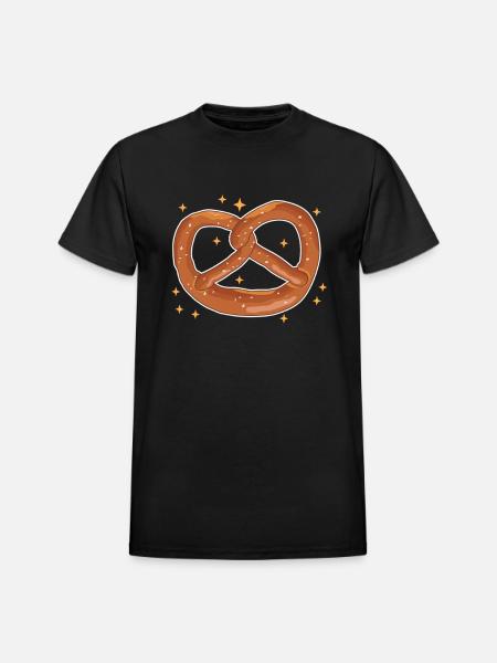 Pretzel Pretzels Lover - Heavyweight Unisex T-Shirt by Gildan - black