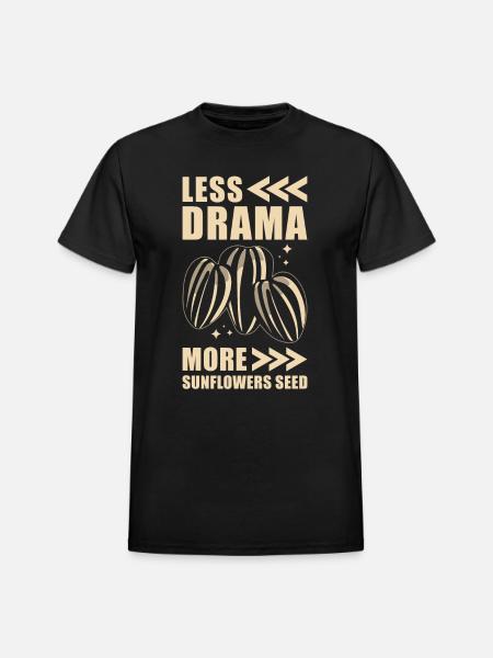 Sunflower Seeds - Heavyweight Unisex T-Shirt by Gildan - black