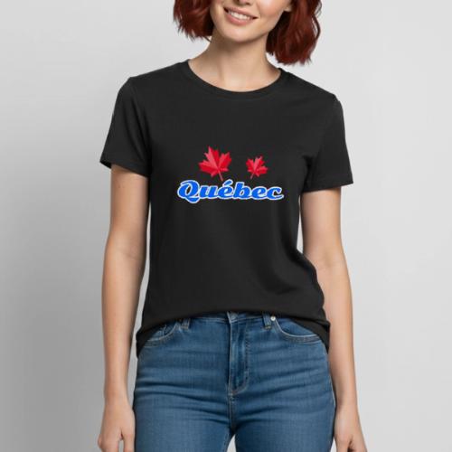 Québec with two red maple leaves - Heavyweight Unisex T-Shirt by Gildan