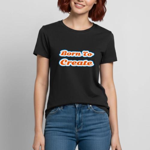 Born to Create — Creative Soul Script - Heavyweight Unisex T-Shirt by Gildan