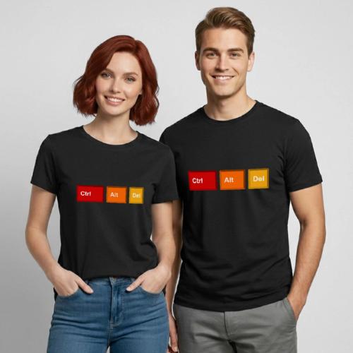 CTRL + ALT + DEL - Heavyweight Unisex T-Shirt by Gildan