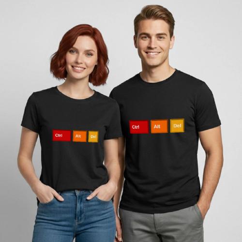 CTRL + ALT + DEL - Heavyweight Unisex T-Shirt by Gildan