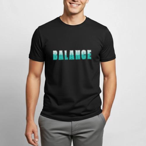 BALANCE Calm Teal Minimal Word Art Design - Heavyweight Unisex T-Shirt by Gildan