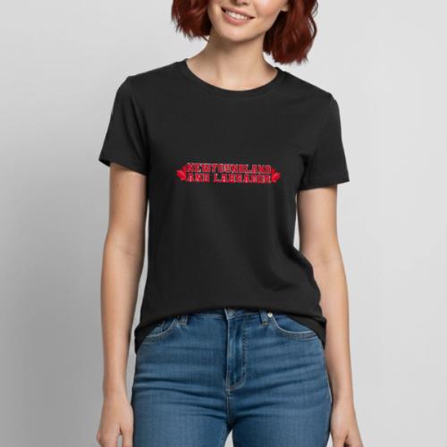 Newfoundland and Labrador with maple leaf - Heavyweight Unisex T-Shirt by Gildan