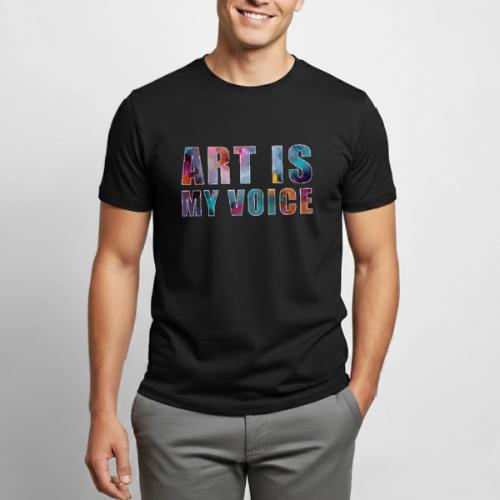 Art Is My Voice - Heavyweight Unisex T-Shirt by Gildan