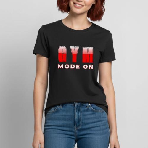 Gym Mode On Fitness Typography Design - Heavyweight Unisex T-Shirt by Gildan