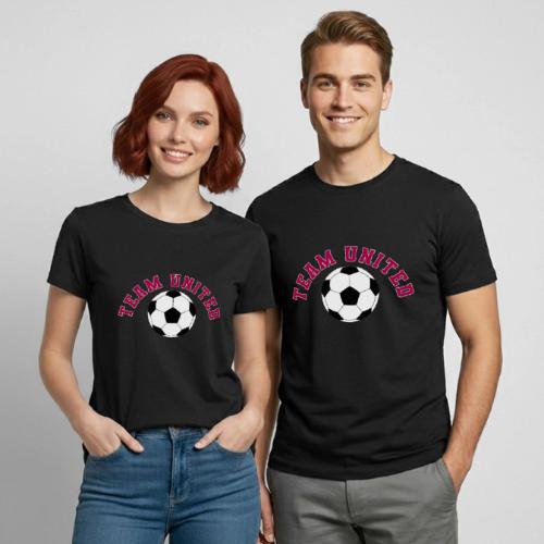 Team United Soccer Ball Sports Design - Heavyweight Unisex T-Shirt by Gildan
