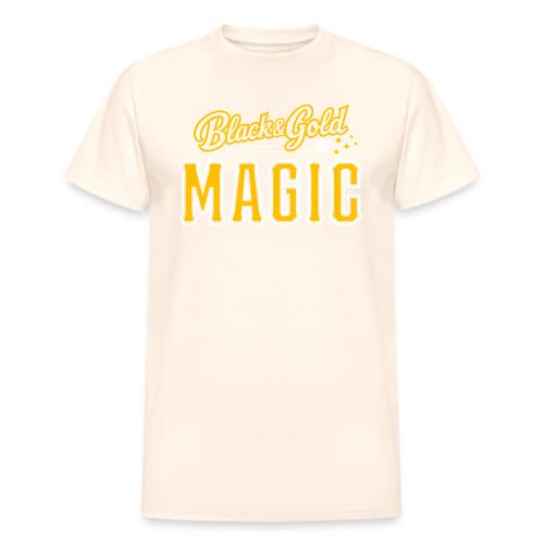 Black & Gold Magic - Heavyweight Unisex T-Shirt by Gildan