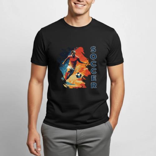 Soccer Action Pulse - Heavyweight Unisex T-Shirt by Gildan