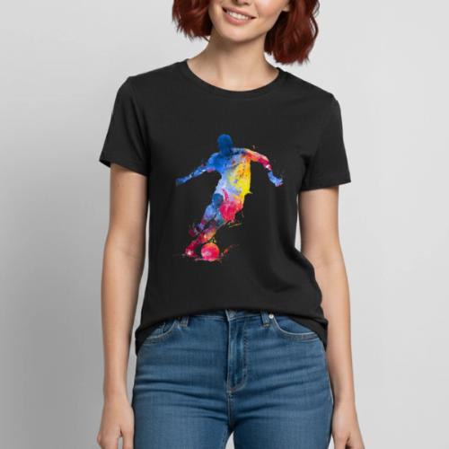 Soccer: Splash Kick - Heavyweight Unisex T-Shirt by Gildan
