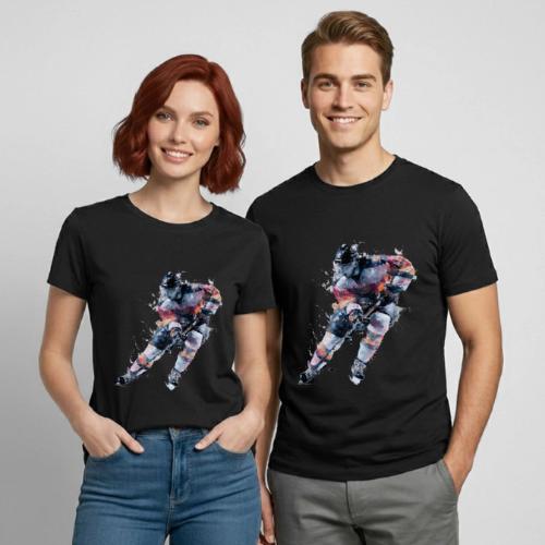 Hockey: Frozen Motion - Heavyweight Unisex T-Shirt by Gildan