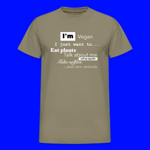 I'm a Vegan - Heavyweight Unisex T-Shirt by Gildan