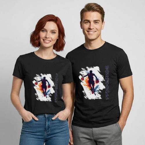 Basketball Hustle - Heavyweight Unisex T-Shirt by Gildan
