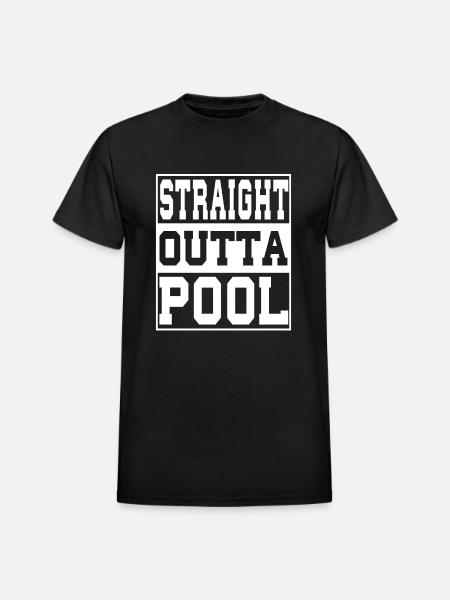 Pool Saying Funny - Heavyweight Unisex T-Shirt by Gildan - black