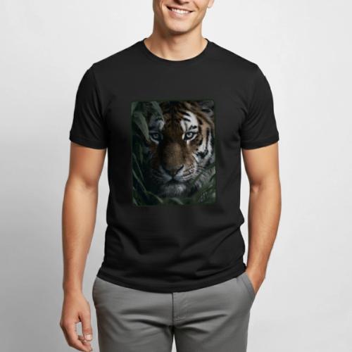 Tiger Jungle Eyes Wildlife Design - Heavyweight Unisex T-Shirt by Gildan
