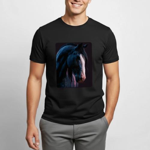 Noble Horse Cinematic Portrait Design - Heavyweight Unisex T-Shirt by Gildan