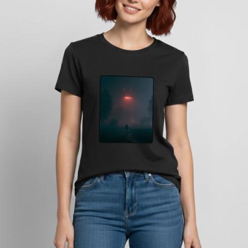 Mysterious UFO Encounter Design - Heavyweight Unisex T-Shirt by Gildan