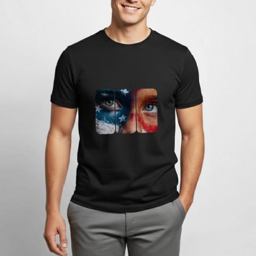 USA: Star-Spangled Glance - Heavyweight Unisex T-Shirt by Gildan