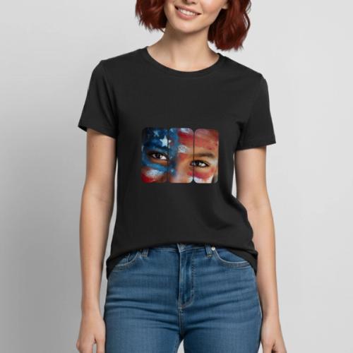 USA: Eyes of the Flag - Heavyweight Unisex T-Shirt by Gildan