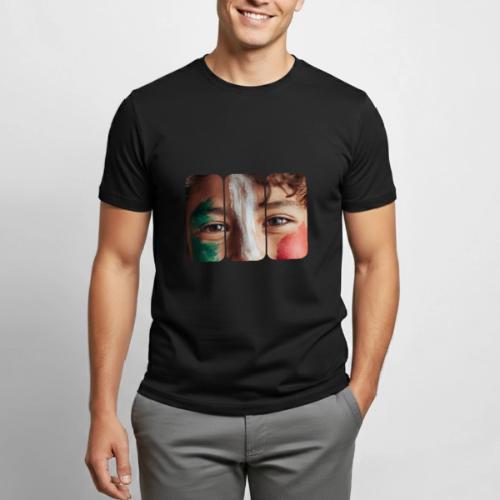 Mexico: Three Stripes of Pride - Heavyweight Unisex T-Shirt by Gildan